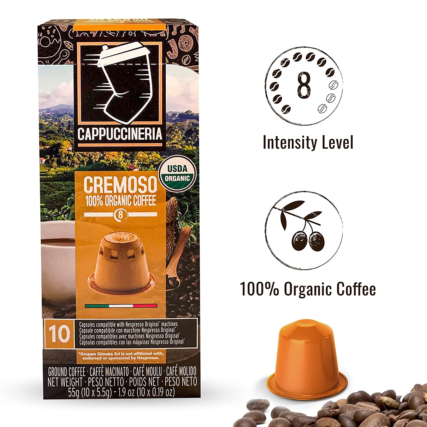 Cappuccineria Cremoso 100 Pods