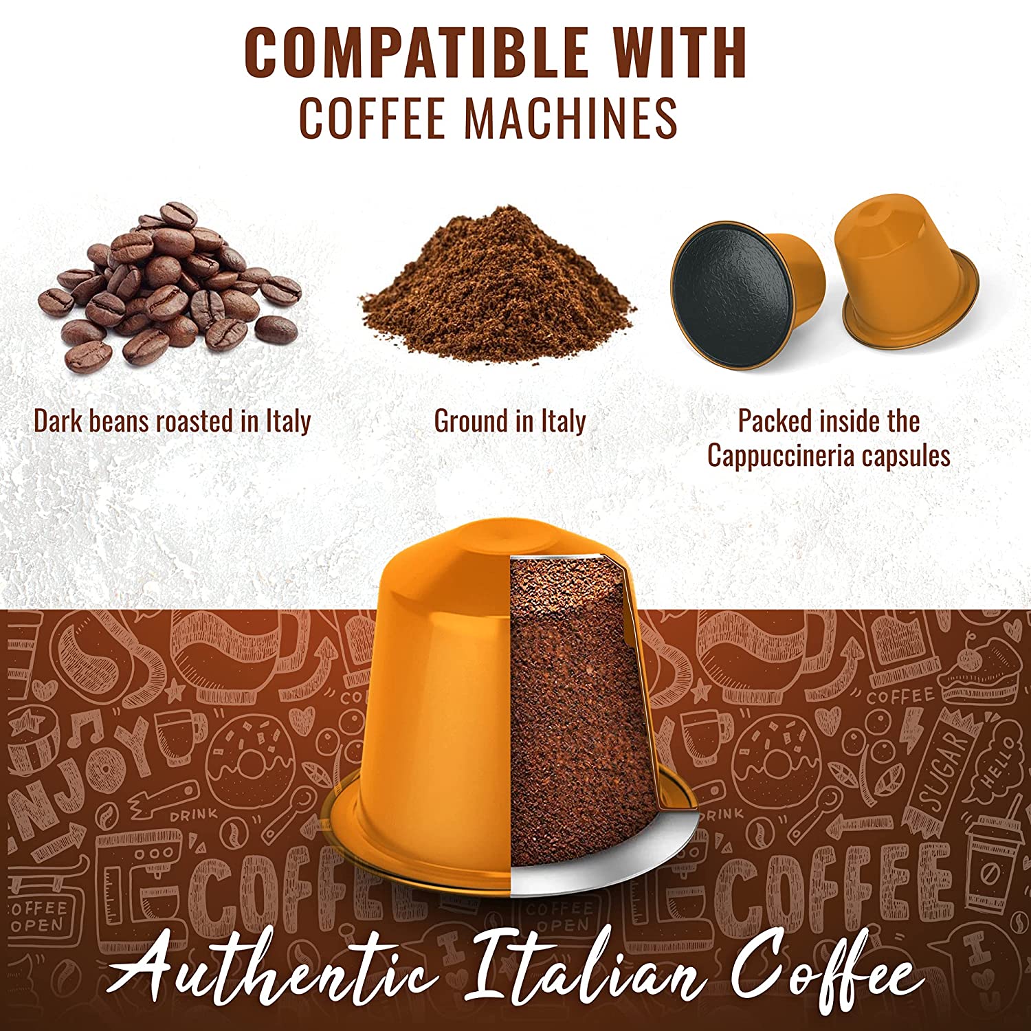 Cappuccineria Cremoso 100 Pods